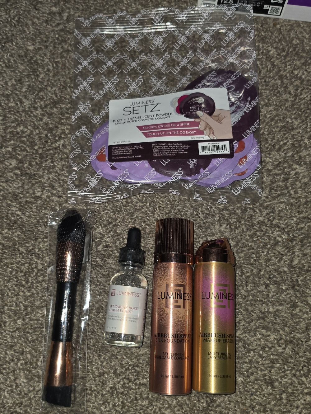 Luminess Makeup Set with Rose Gold and Metallic Hues